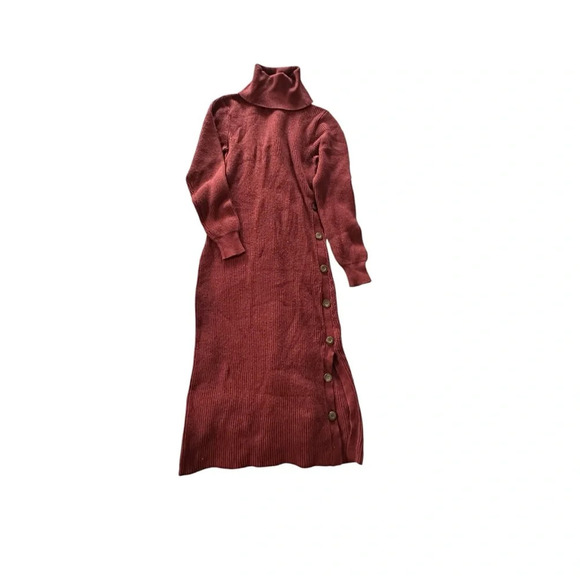 Hippie Rose women's medium maxi turtleneck sweater dress - Picture 1 of 4